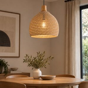SOLARA WOVEN RATTAN PENDANT LIGHT