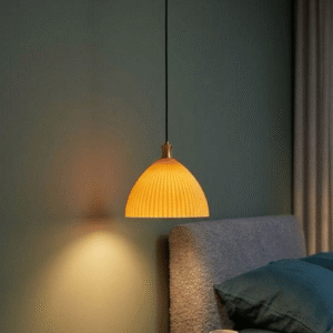 Fluted Glass Warm Pendant