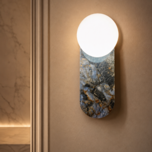 AURELIA STONE GLOBE WALL LIGHT