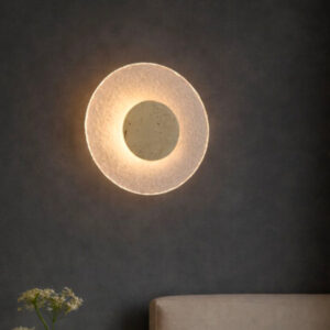 MODERN STONE HALO WALL LIGHT