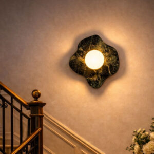 LUXURY GREEN STONE WALL LIGHT