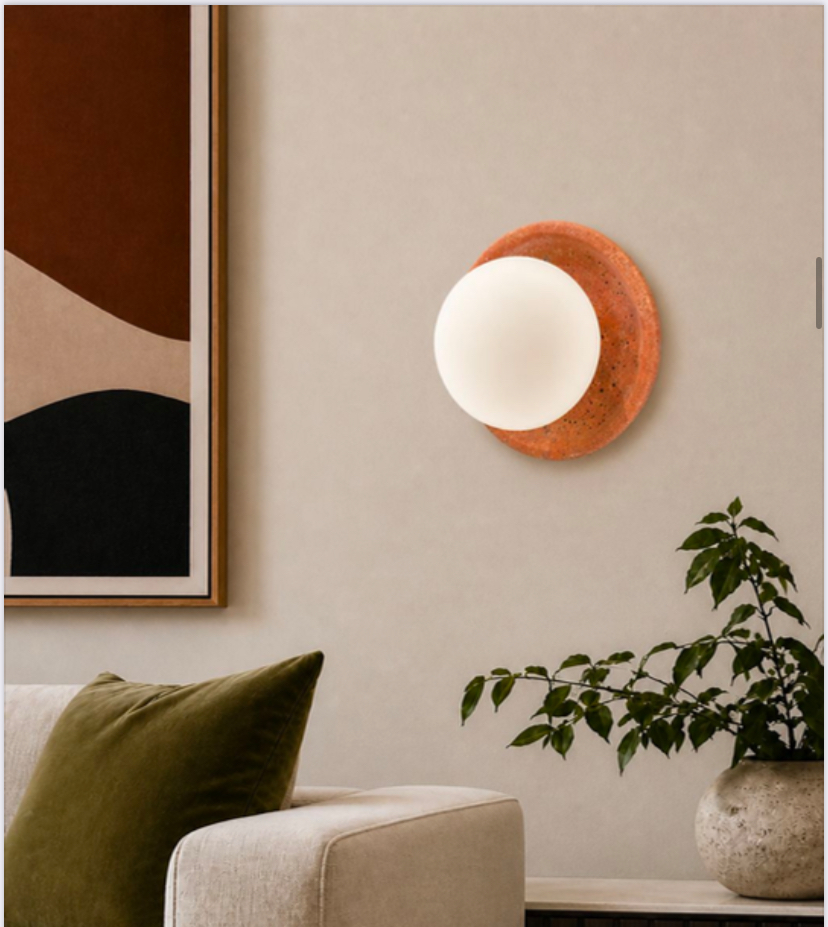 GLOBE DISC WALL LIGHT
