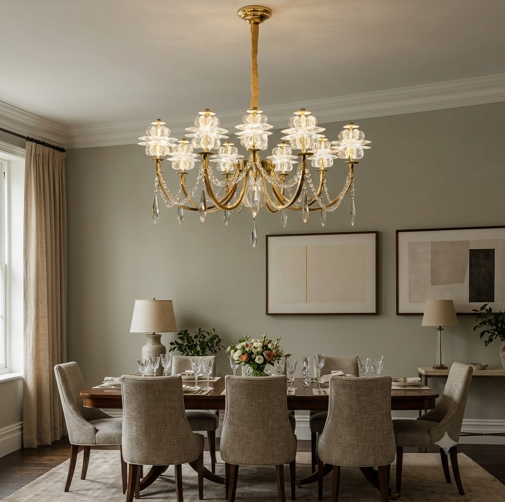 CRYSTAL BLOOM LUXURY CHANDELIER