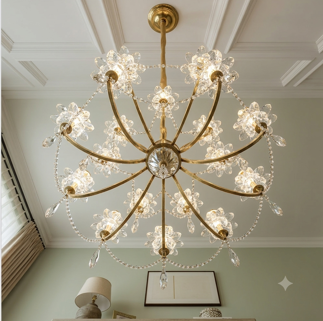 CRYSTAL BLOOM LUXURY CHANDELIER - Image 3