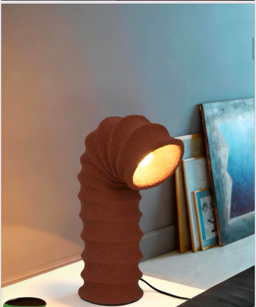 CURVE NOIR SCULPTURAL TABLE LAMP