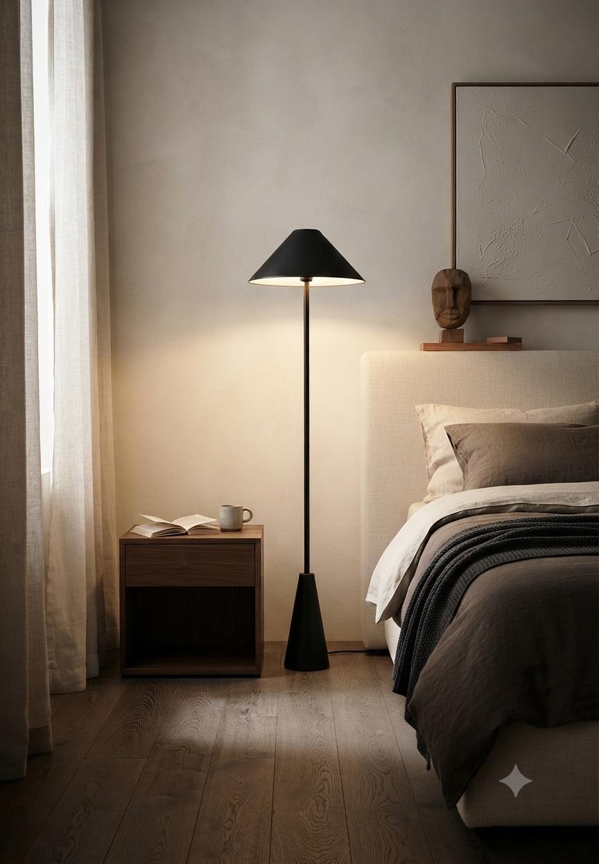 NOIR CONE MINIMAL FLOOR LAMP