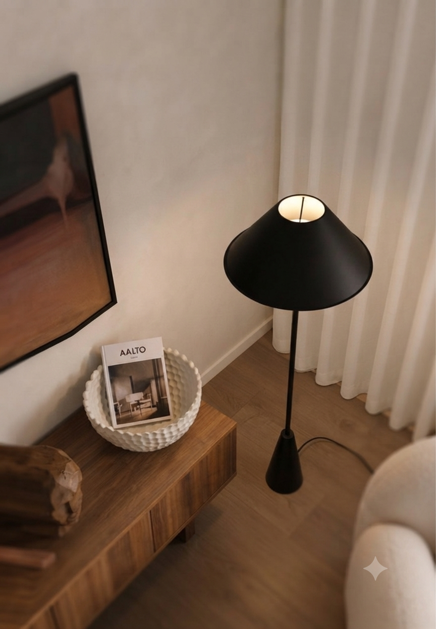 NOIR CONE MINIMAL FLOOR LAMP - Image 2