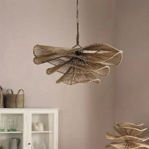 WOVEN PETAL PENDANT LIGHT