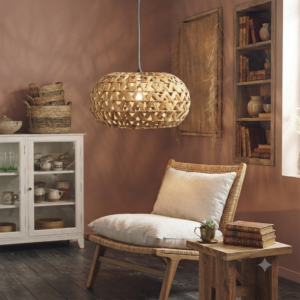ROUND WOVEN JUTE LIGHT