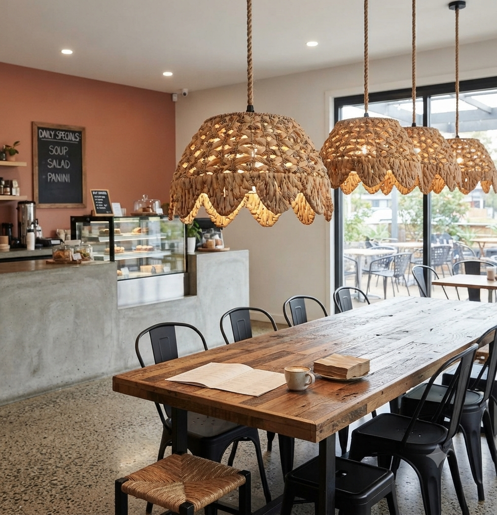 SEAGRASS RATTAN HANGING LIGHT - Image 3