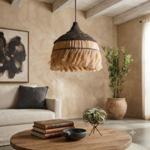 FRINGED PENDANT LIGHT