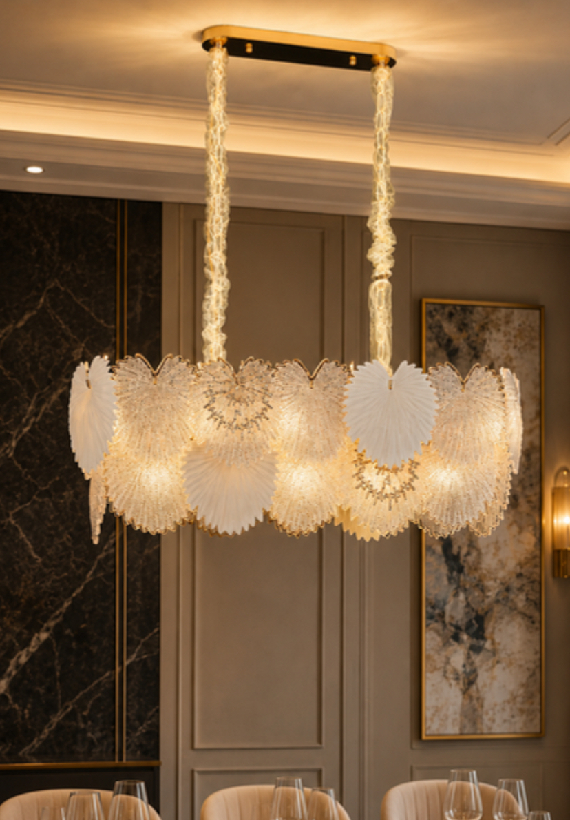 CRYSTAL LEAF LUXURY DINING CHANDELIER - Image 3