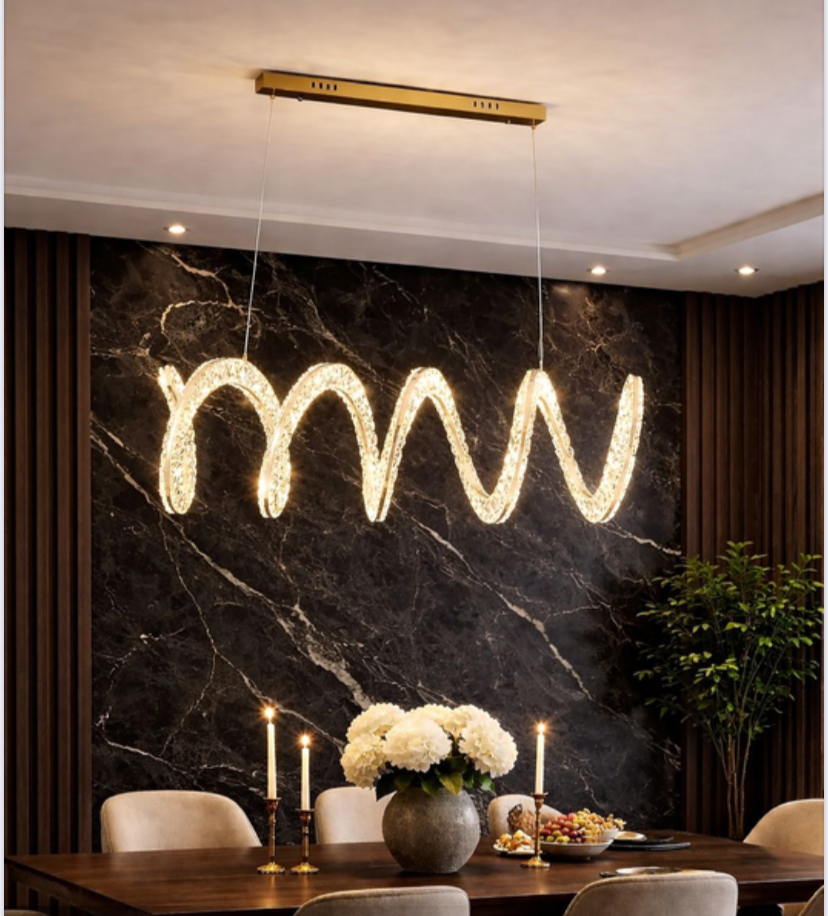 SCULPTED WAVE DINING PENDANT - Image 3