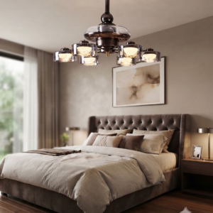 PREMIUM GLASS SHADE LED CEILING FAN