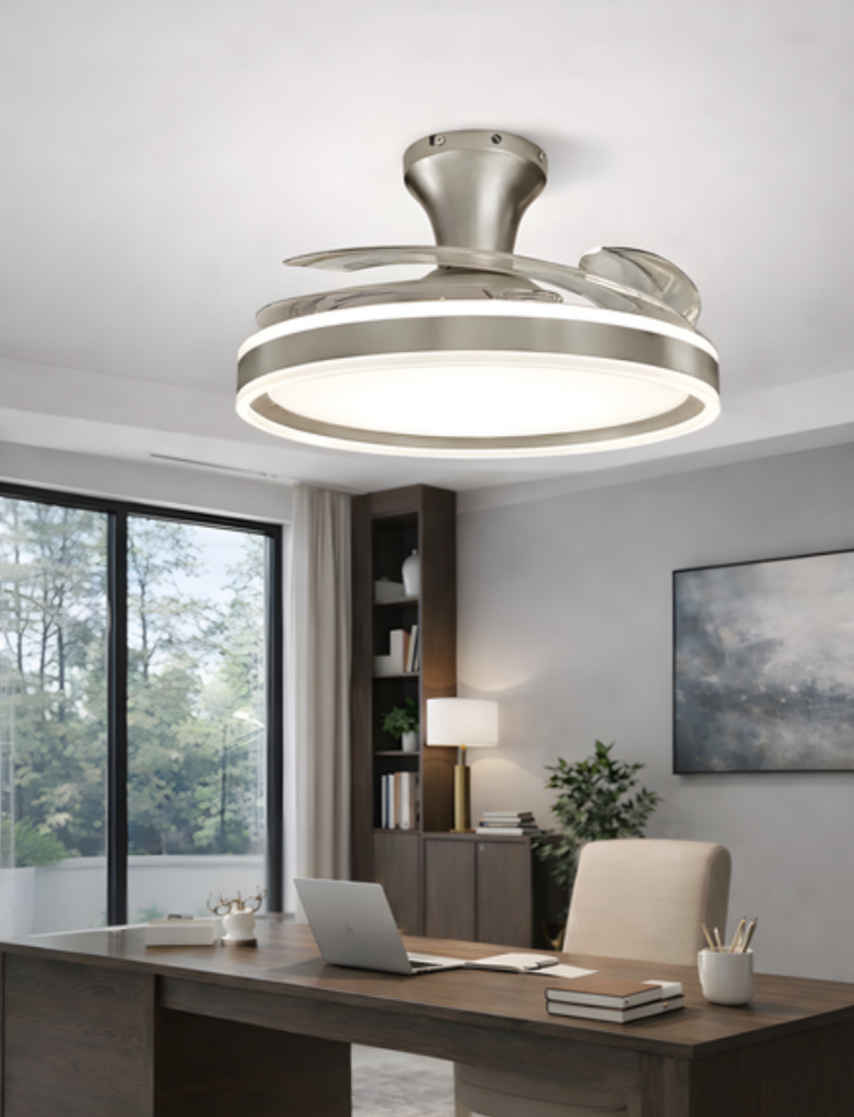 Modern LED Ceiling Fan with Light
