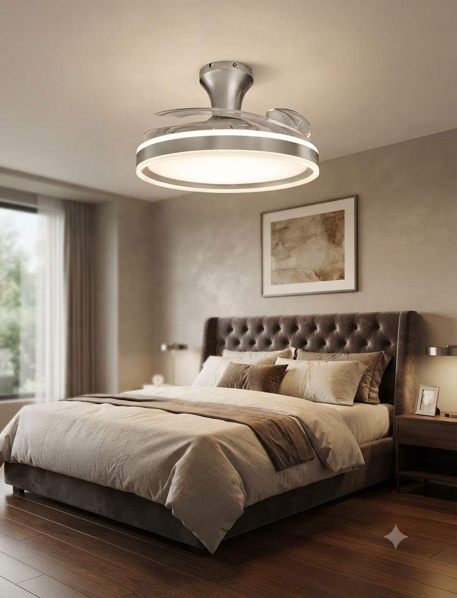 Modern LED Ceiling Fan with Light - Image 3