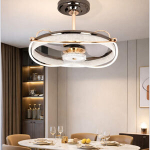 IMPERIA DOUBLE RING CRYSTAL CHANDELIER