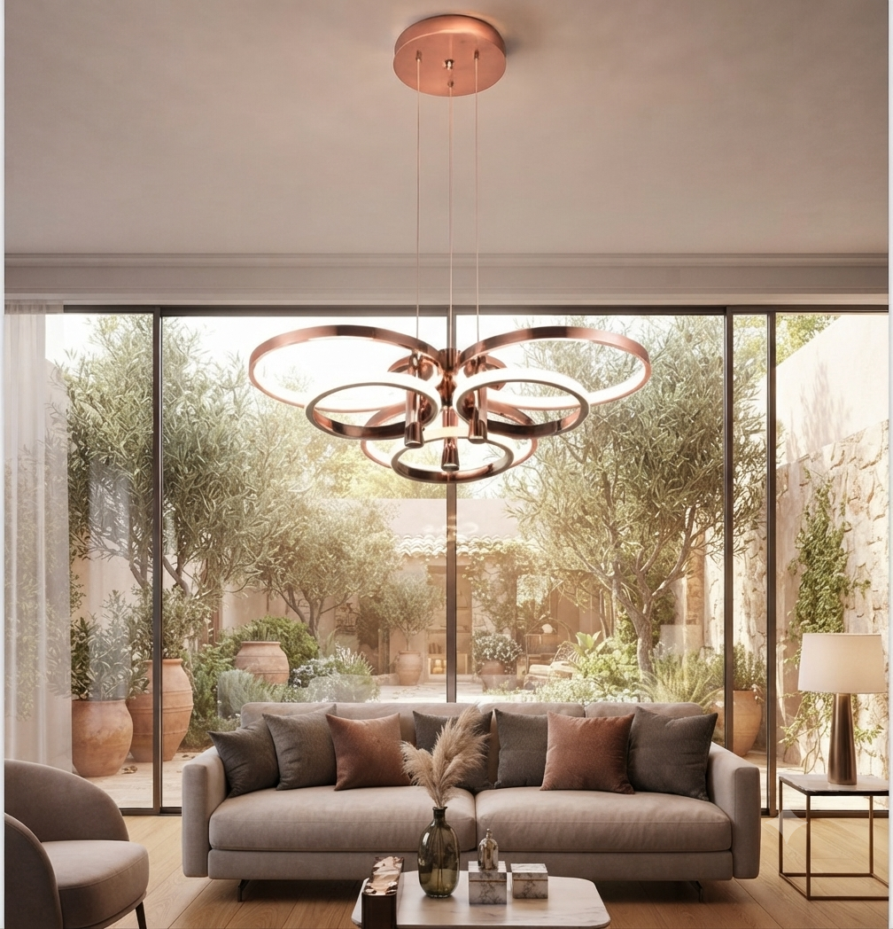 NOVA RINGS CHANDELIER. - Image 3