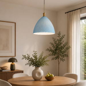 Azure RIBBED DOME PENDANT