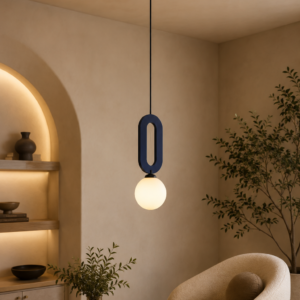 SOLACE OVAL & FELT OPAL GLASS GLOBE