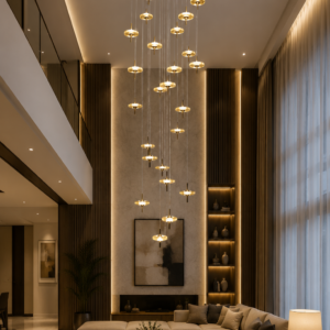 HALO ORBIT CRYSTAL CHANDELIER