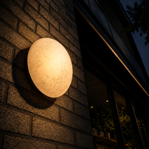 LUNA MARBLE OUTDOOR WALL LIGHT