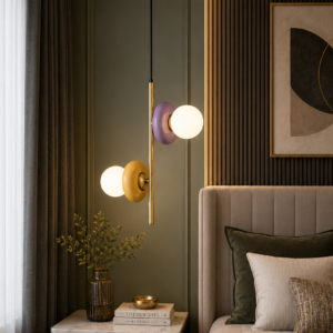 CELESTE DUO GLOBE HANGING LIGHT