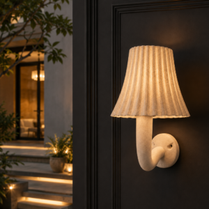 PLEATED HALO WALL LIGHT