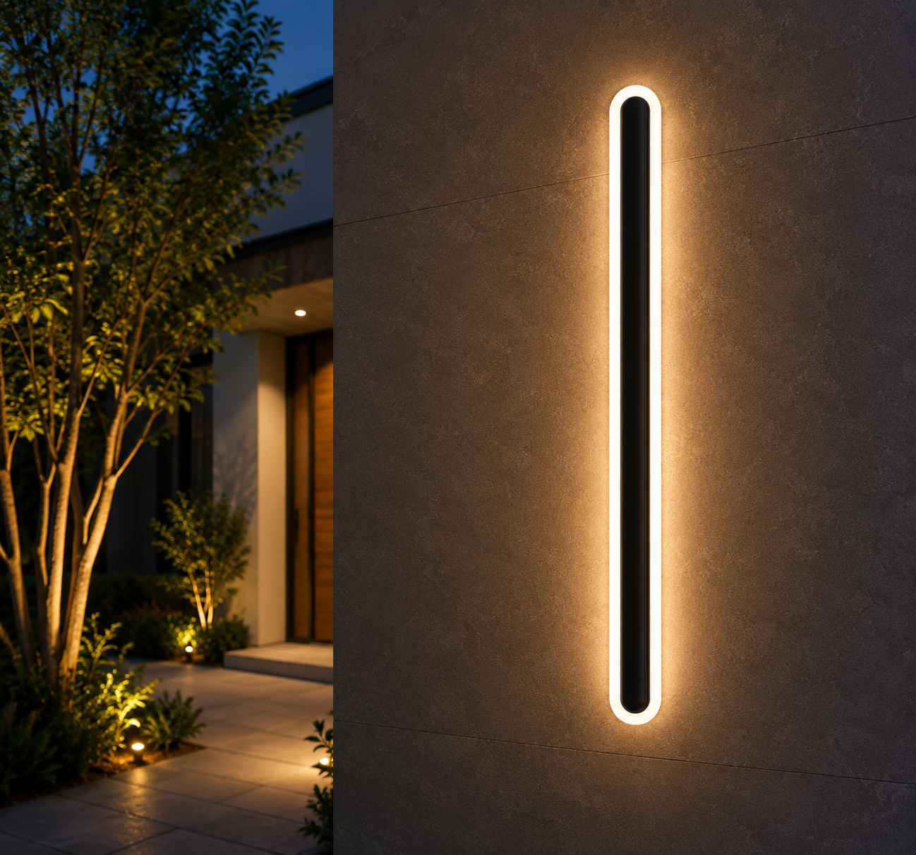 LINEA HALO OUTDOOR WALL LIGHT