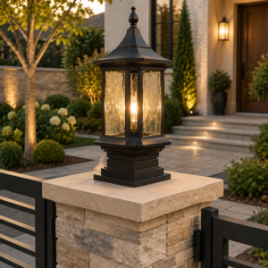 OBSIDIAN GATE PIER LANTERN