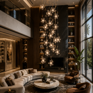 FIOREA CRYSTAL CASCADE CHANDELIER