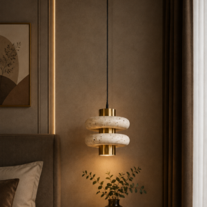 Aurelia Travertine Pendant Light