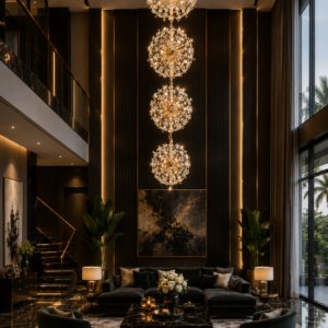CELESTIA NOVA DOUBLE HEIGHT CHANDELIER