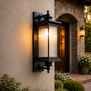 ARDEN RIBBED WALL LANTERN