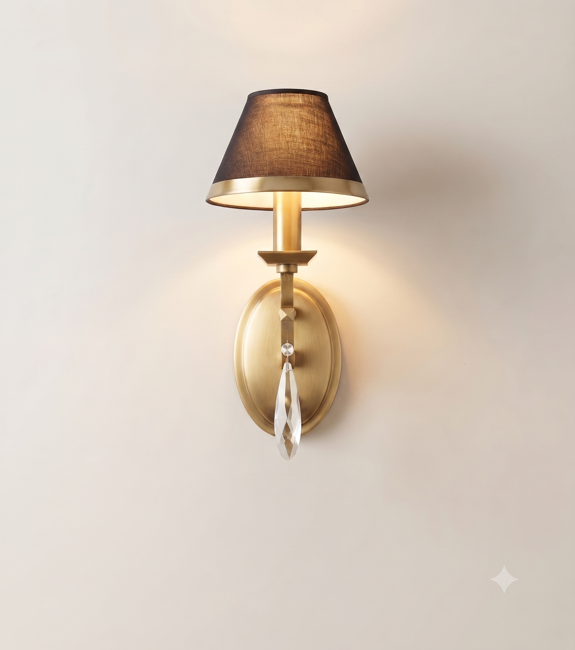 ASTRAEA SINGLE SHADE BRASS SCONCE - Image 6