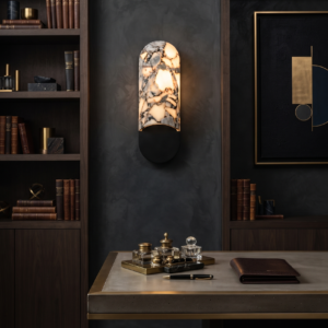 ARCHED CALACATTA MARBLE SCONCE