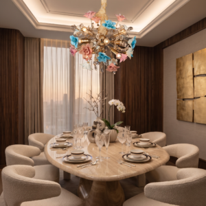 VENETIAN BLOSSOM CRYSTA CHANDELIER