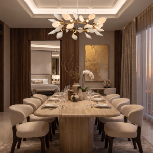 LAUREL FOLIAGE HALO CHANDELIER