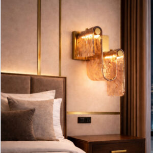 AMBER CASCADE WALL LIGHT