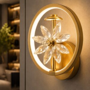 HALO BLOOM CRYSTAL WALL LIGHT