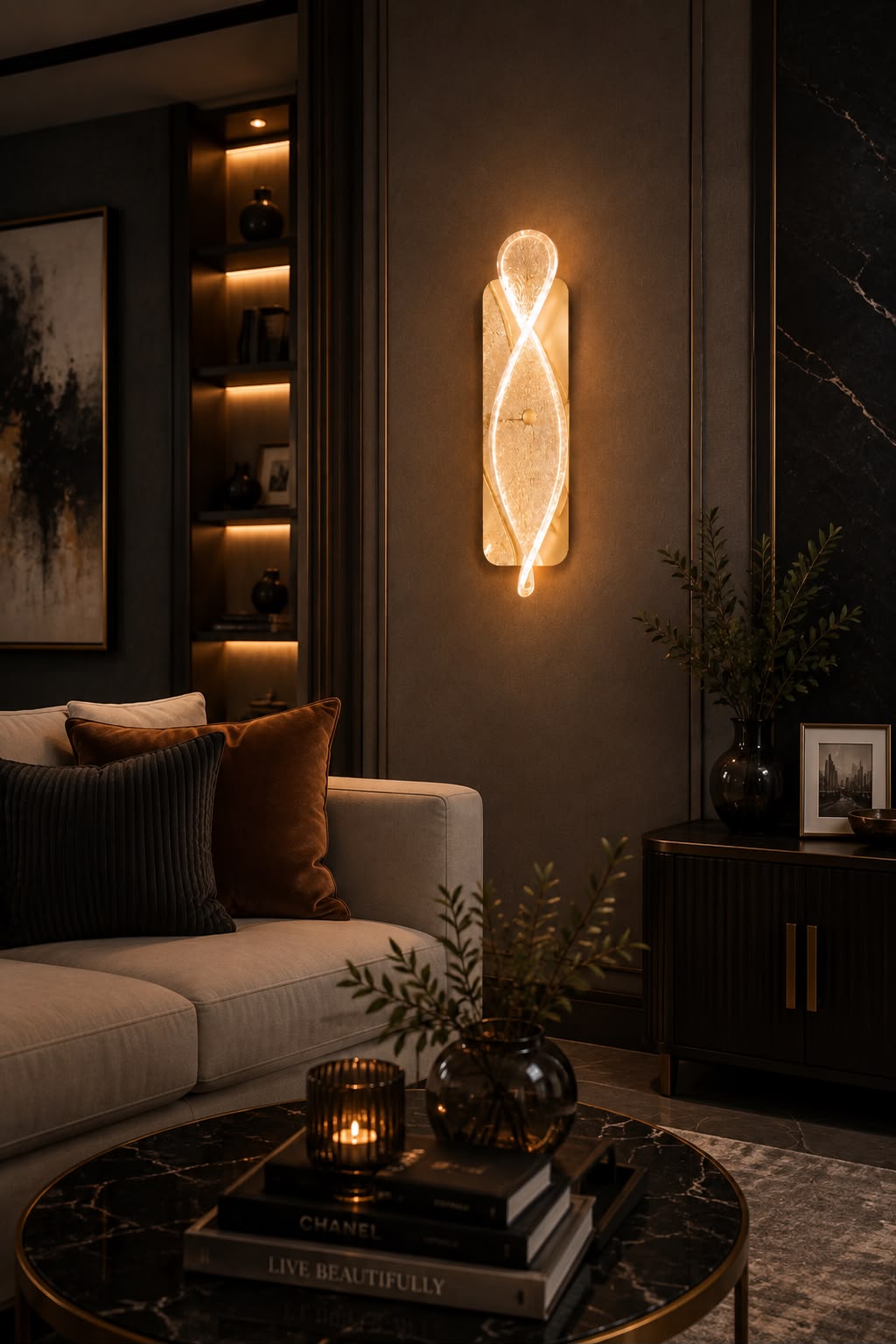 VERTEX ORGANIC WAVE WALL LIGHT - Image 2