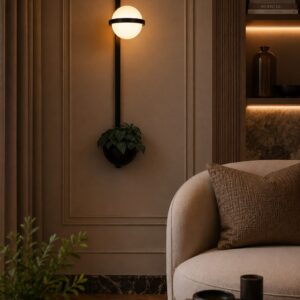 VERDANT GLOBE PLANTER SCONCE