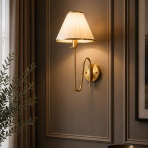 AURA PLEATED SERPENTINE SCONCE