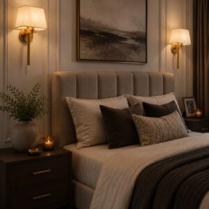 AURA RECTANGULAR LINEN WALL LIGHT