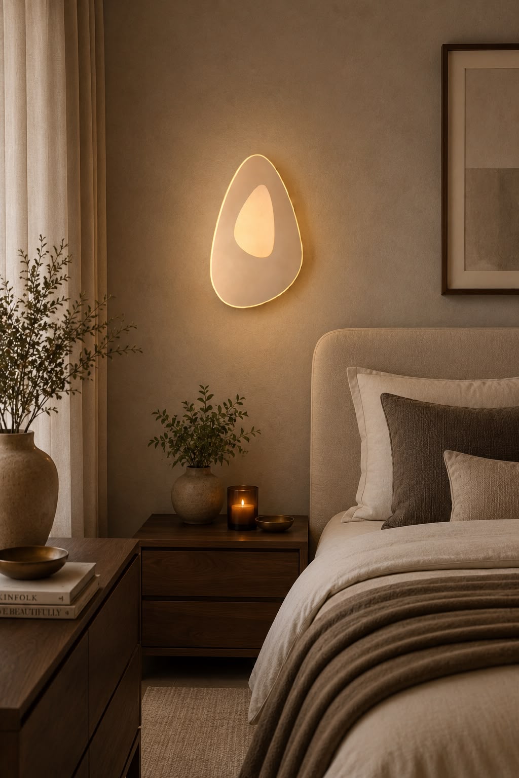 AURA PEBBLE ORGANIC WALL LIGHT