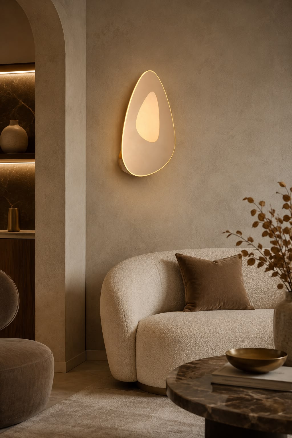 AURA PEBBLE ORGANIC WALL LIGHT - Image 2