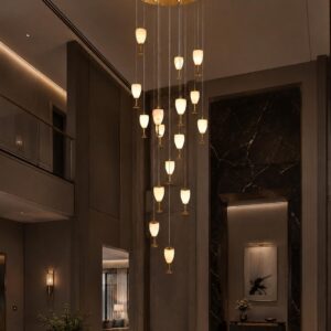 Aurelia Alabaster Cascade Chandelier