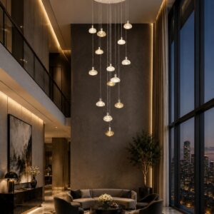 CELESTIA CRYSTAL CASCADE CHANDELIER