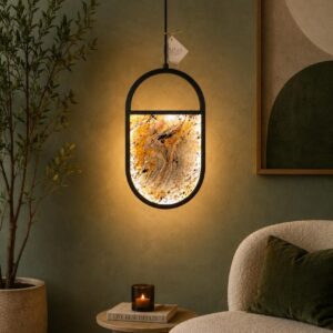 ELYSIAN STRATA NATURAL STONE HANGING LIGHT