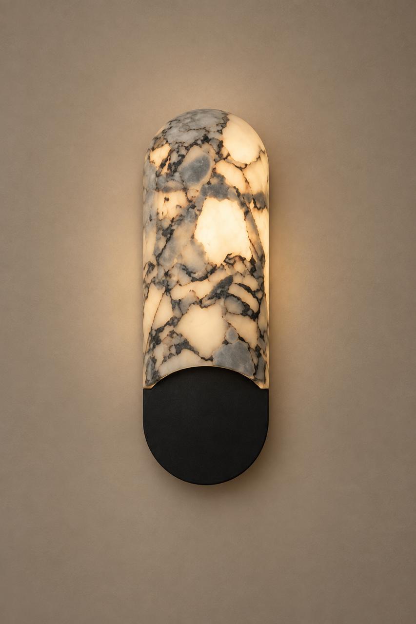 ARCHED CALACATTA MARBLE SCONCE - Image 4